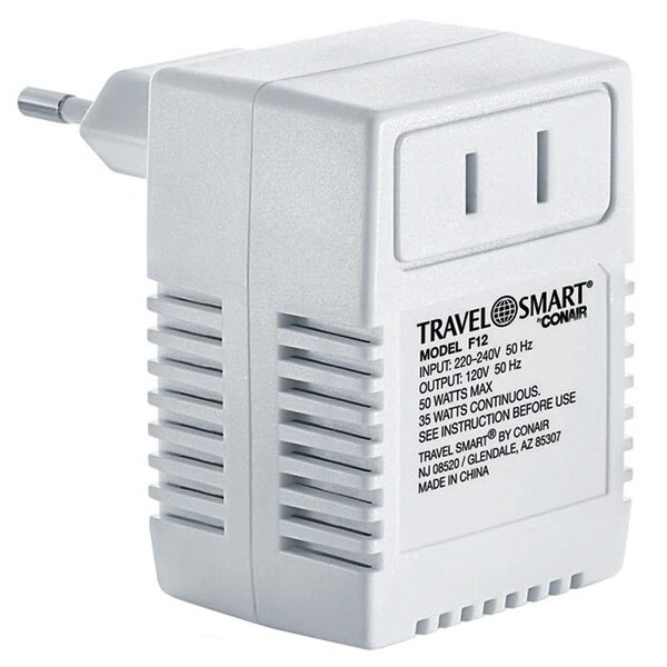 Travel Smart By Conair International Transformer, 1 Pole, 220240 V F12